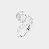 CZ STONE PAVE NAIL RING